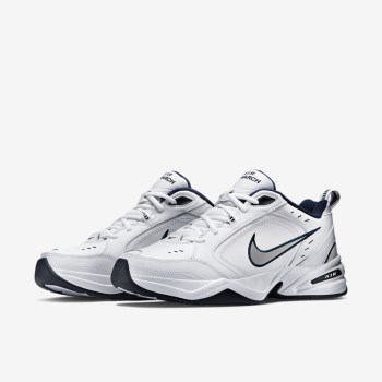 Nike Air Monarch IV - Férfi Edzőcipő - Fehér/Metal Titán